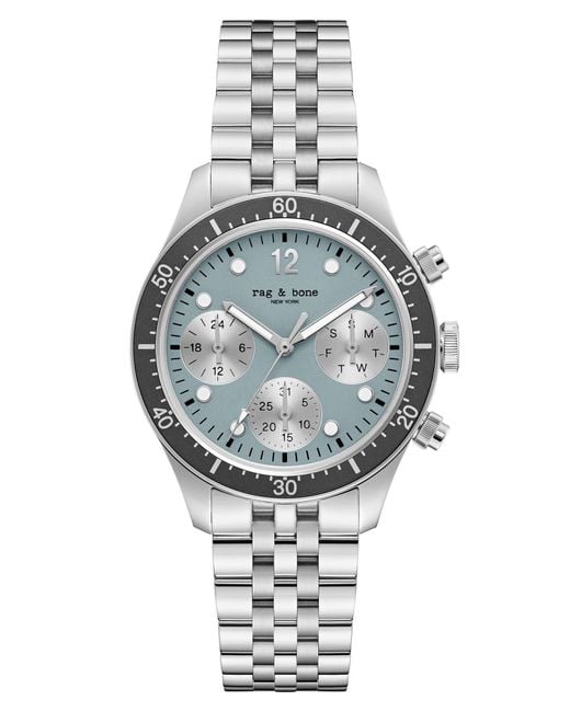 Rag & Bone Metallic Greer Multifunction Bracelet Watch, 38Mm