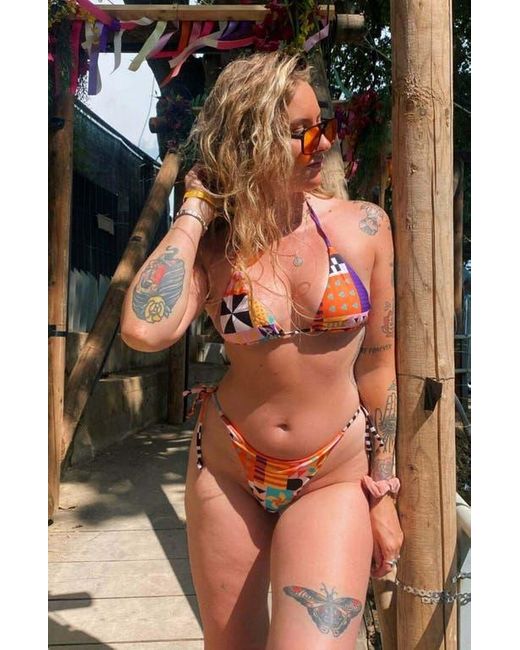OOSC Purple Endless Summer Tie Side Bikini Bottoms
