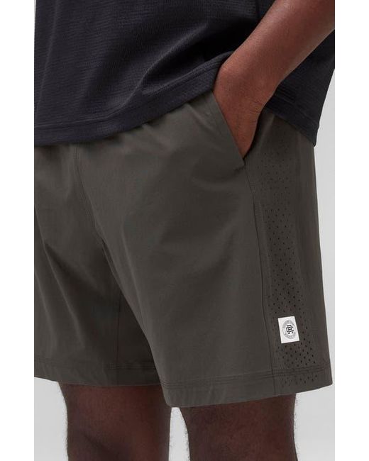 Reigning Champ Black 7-Inch Performance Nylon Training Shorts for men