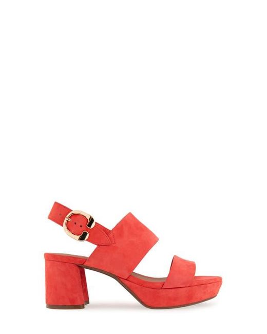 Aerosoles Red Camera Platform Sandal