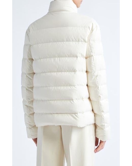Moncler White Bessettes Down Jacket