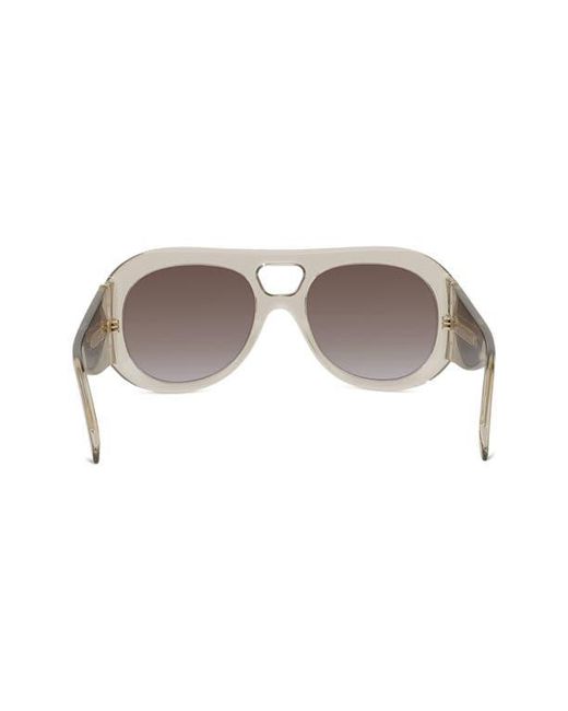 Givenchy Gray Bold 53Mm Gradient Round Sunglasses