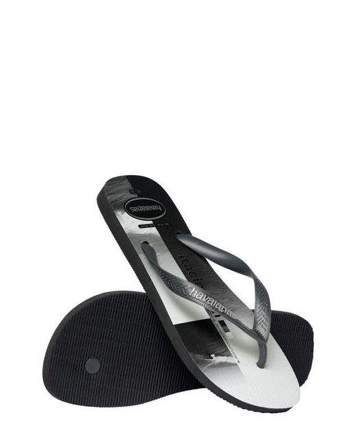 Havaianas Black Top Surfer Flip Flop for men
