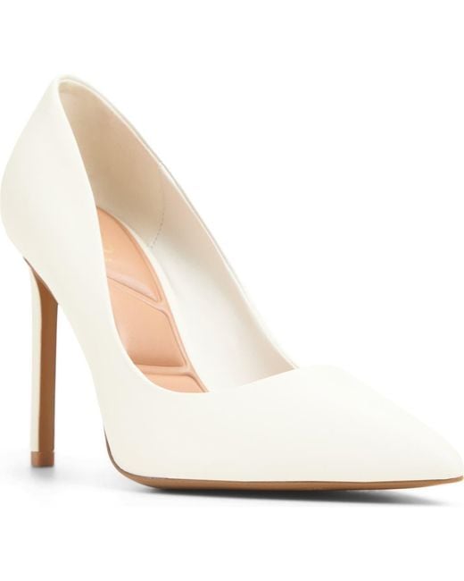 ALDO White Lala Pointed Toe Pump