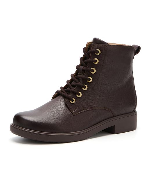 ABEO Brown Compass Lace Boots