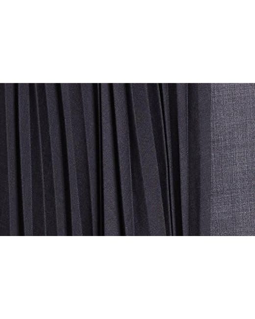 Undercover Blue Mixed Media Skirt