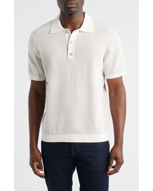 Robert Barakett White Ronric Polo Sweater for men