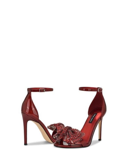 Nine West Red Tansie Ankle Strap Sandal