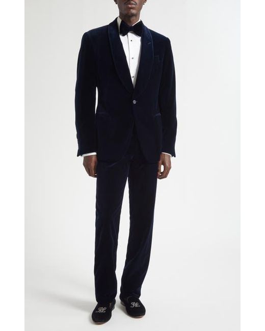 Ralph Lauren Blue Classic Velveteen Dinner Jacket for men