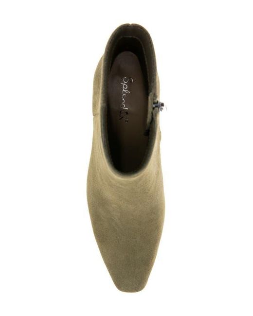 Splendid Green Jennifer Side Zip Ankle Bootie