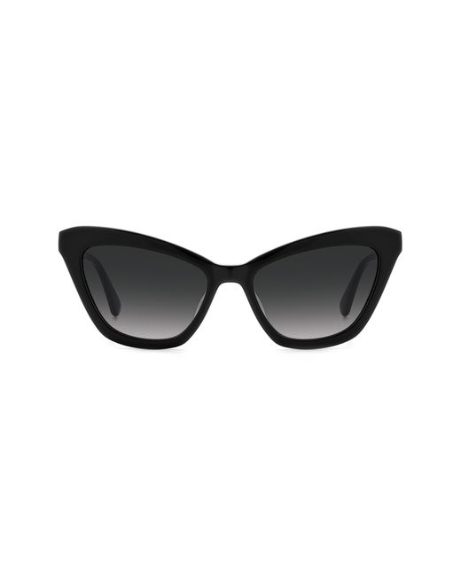 Kate Spade Black Amelie 54mm Gradient Cat Eye Sunglasses