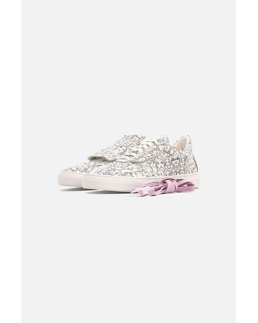 Fini White Bold Ty Sneaker