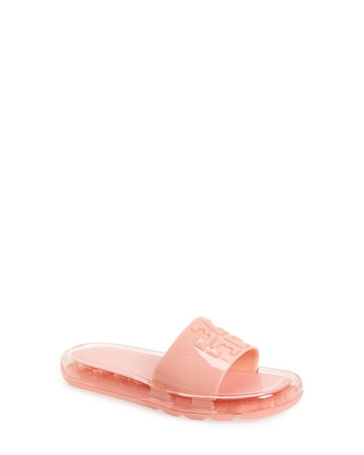 Tory Burch Bubble Jelly Slide Sandal in Pink | Lyst