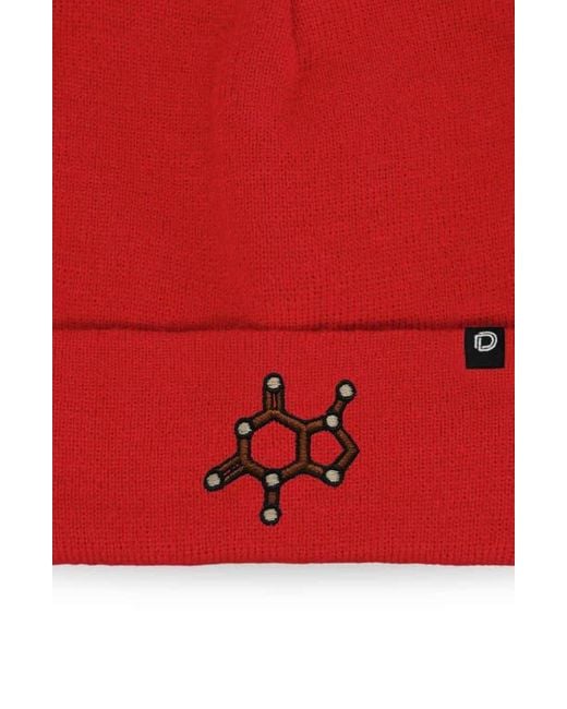 Alix Red Molecule Beanie for men