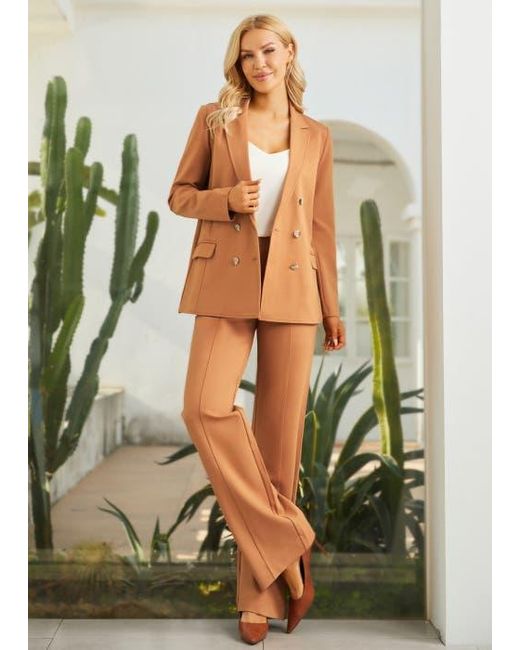 dress pant yoga pants Women's Straight Leg Yoga Dress Pants with Back Pockets