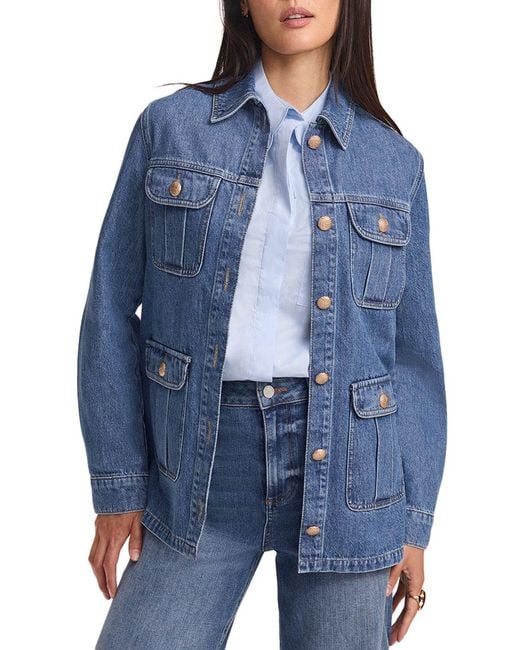 Mint Velvet Blue Denim Shacket
