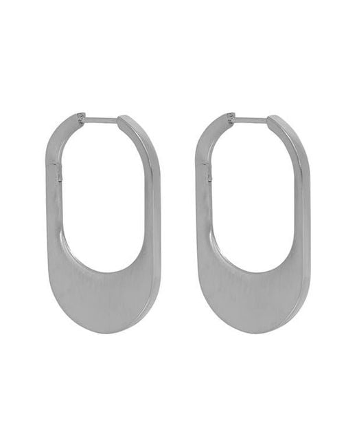 Dean Davidson White Crosby Huggie Hoop Earrings