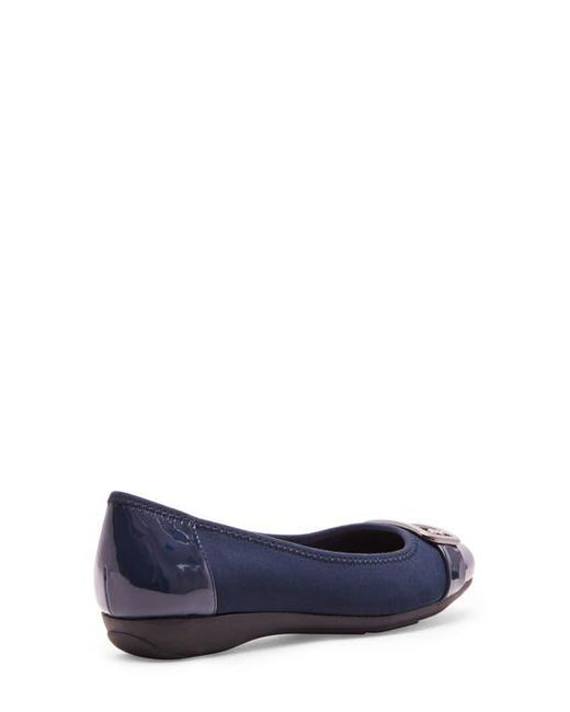 Anne Klein Blue Ulivera Ballet Flat