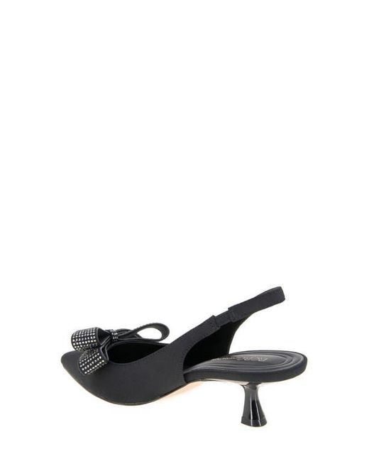 BCBGeneration Black Kasti Slingback Pointed Toe Kitten Heel Pump