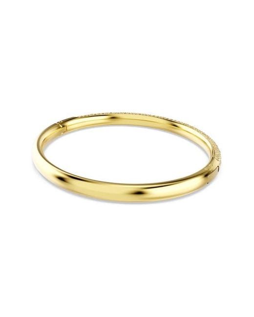 Swarovski Metallic Sublima Crystal Hinged Bangle Bracelet