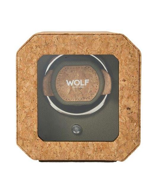 Wolf Metallic Cortica Single Watch Winder for men