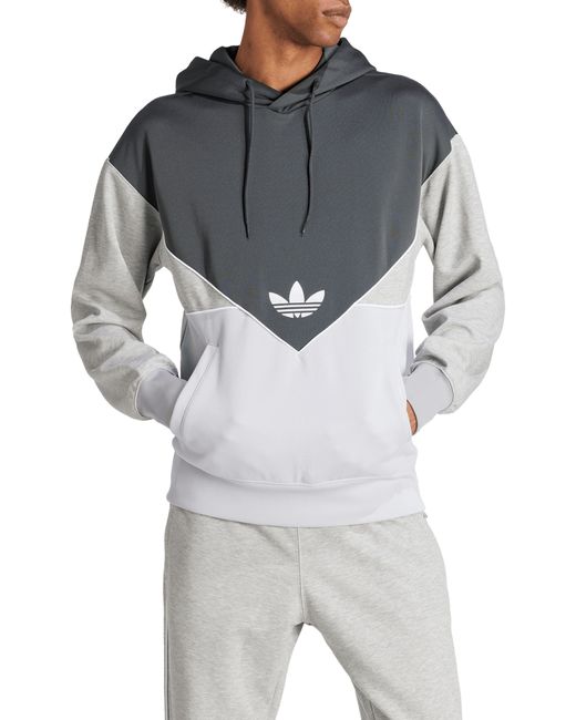 Adidas Originals Gray Colorado Colorblock Hoodie for men