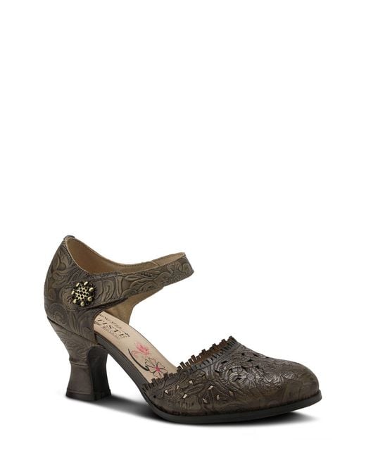 Spring Step Brown Visionary Ankle Strap Sandal