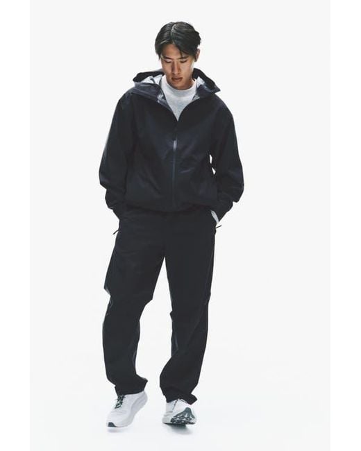 H&M Black Packable Rain Jacket With Stormmove for men