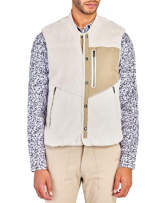 Brooklyn Brigade Natural Solid Fuzzy Vest for men