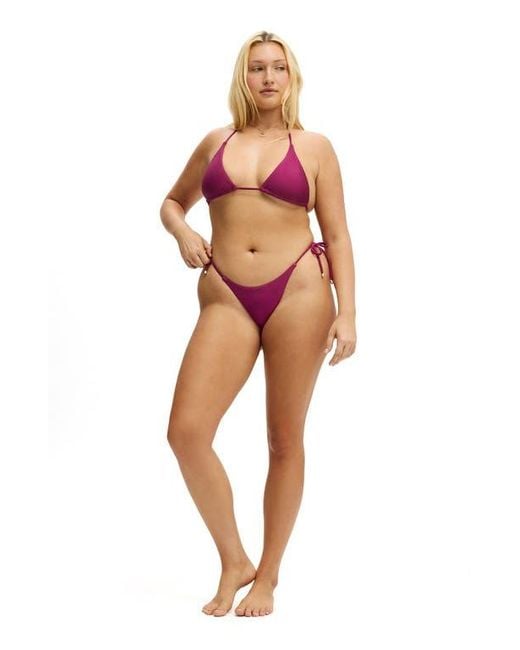 Cotton On Pink String Triangle Bikini Top