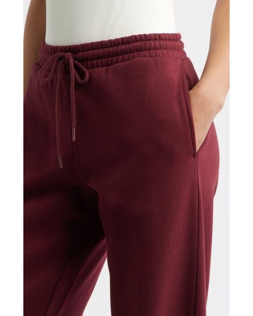 BP. Red Wide Leg Fleece Pants