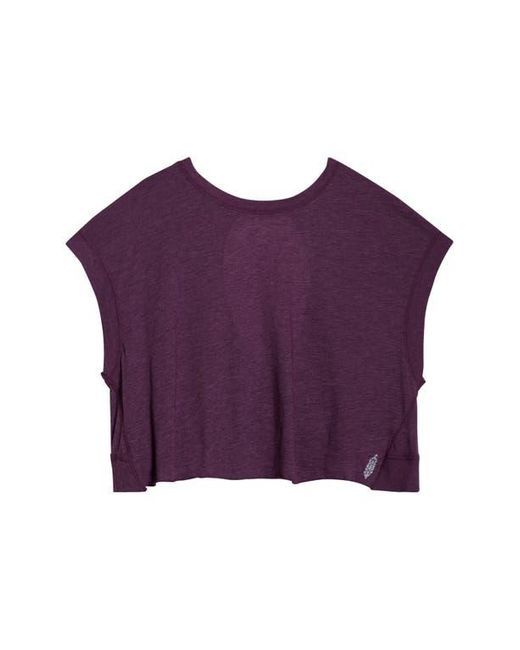 Free People Purple Fp Movement My Tee Time Open Back T-Shirt