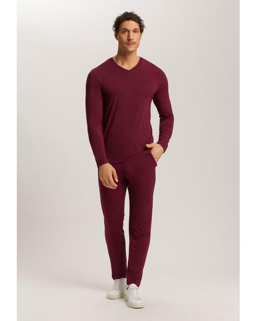 Hanro Red Casuals Drawstring Pant for men