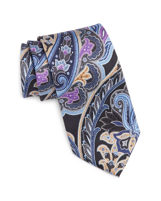 Nordstrom Blue Paisley Silk Tie for men