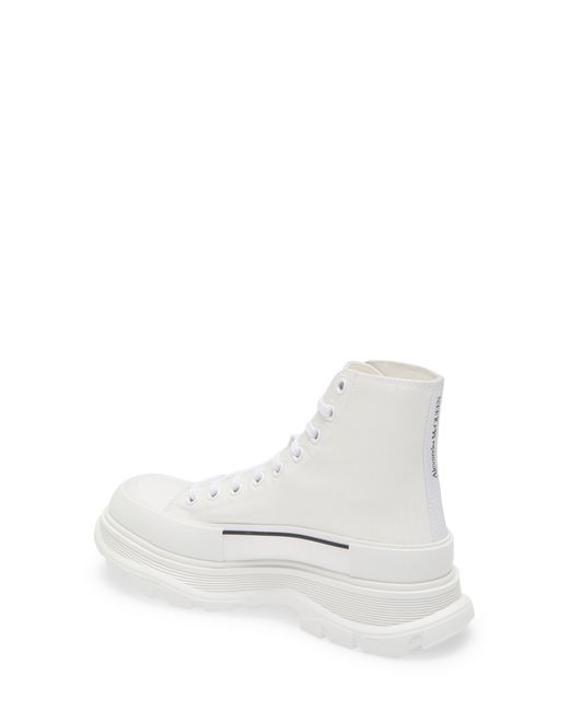 Alexander McQueen Graffiti Tread Slick High Top Sneaker in White for ...