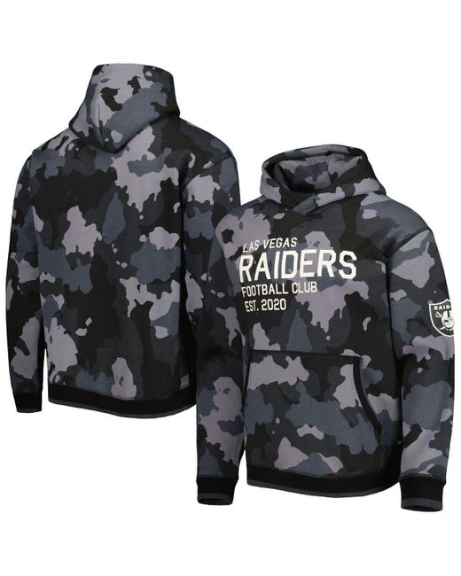The Wild Collective Black Las Vegas Raiders Camo Pullover Hoodie At Nordstrom for men