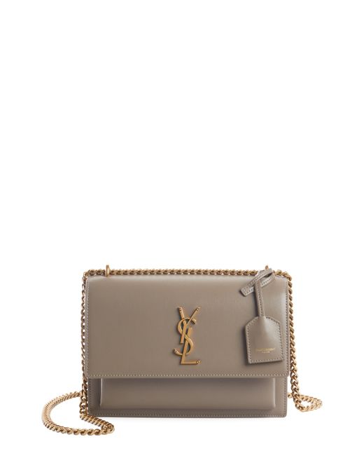 Sunset Monogram Medium Leather Shoulder Bag - Saint Laurent, Mytheresa