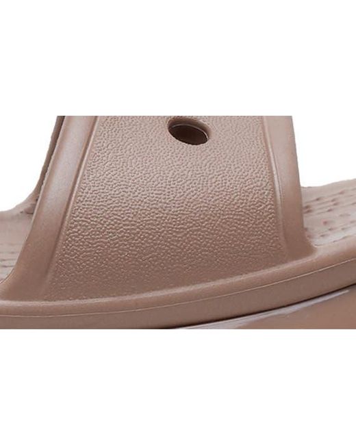 CROCSTM Brown Classic Mega Crush Water Resistant Platform Sandal