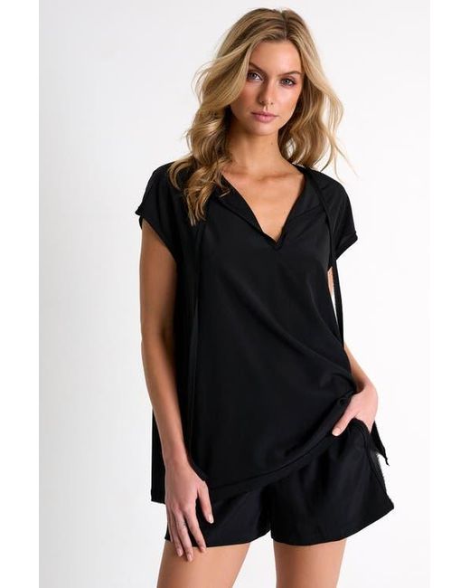 Shan Black Silk Shorts