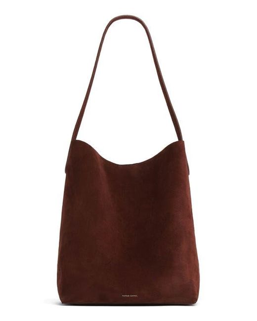 Mansur Gavriel Brown Everyday Cabas Suede Hobo Bag