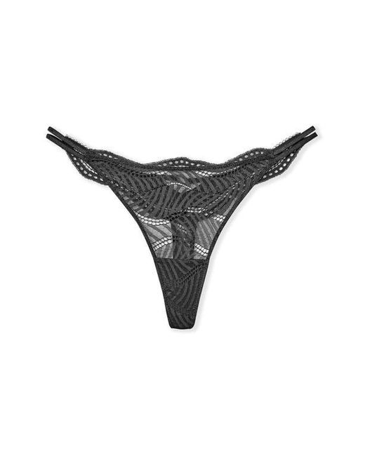 Etam Black Audace Lace Thong
