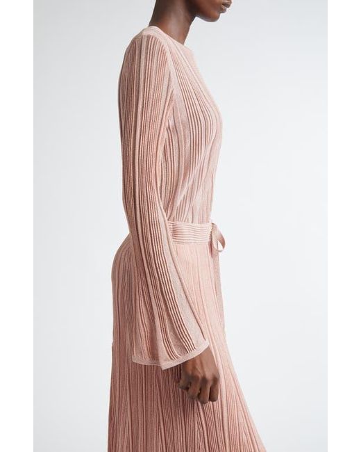 Zimmermann Pink Lucky Metallic Rib Sweater