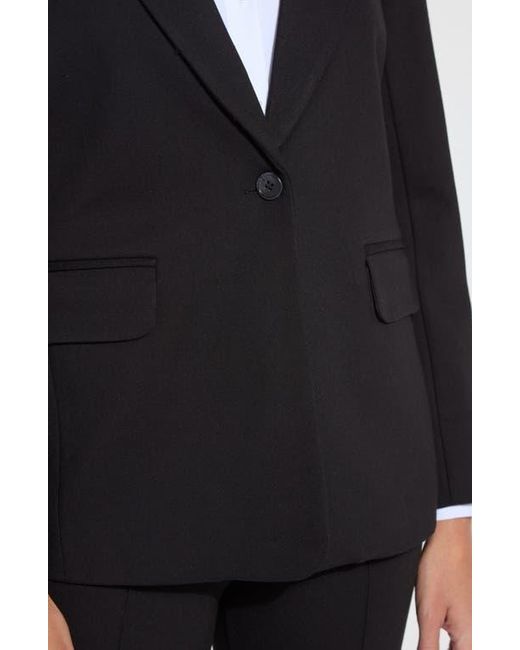 Lyssé Black Ntials One-Button Ponte Blazer