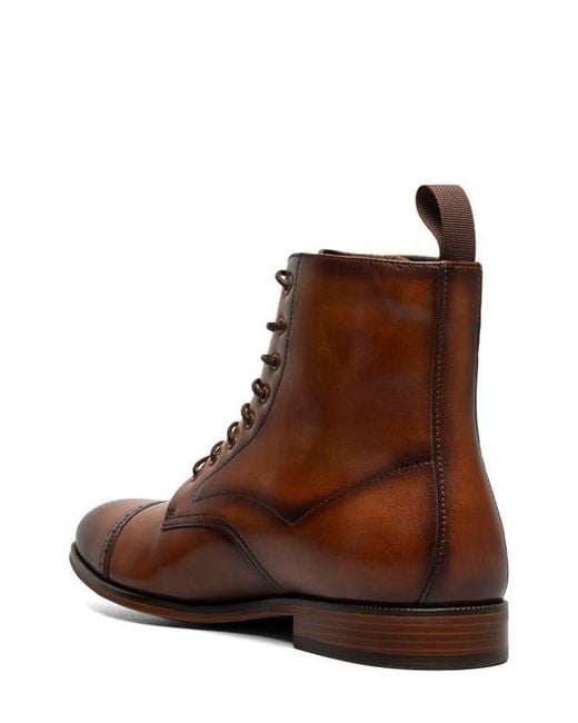 Stacy Adams Brown Henry Cap Toe Boot for men