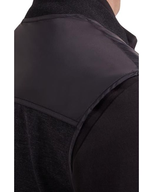 Bugatchi Black Soft Touch Knit Vest for men