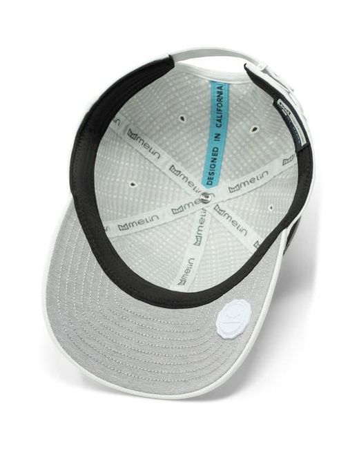 Melin White Legend Hydro Performance Dad Hat for men
