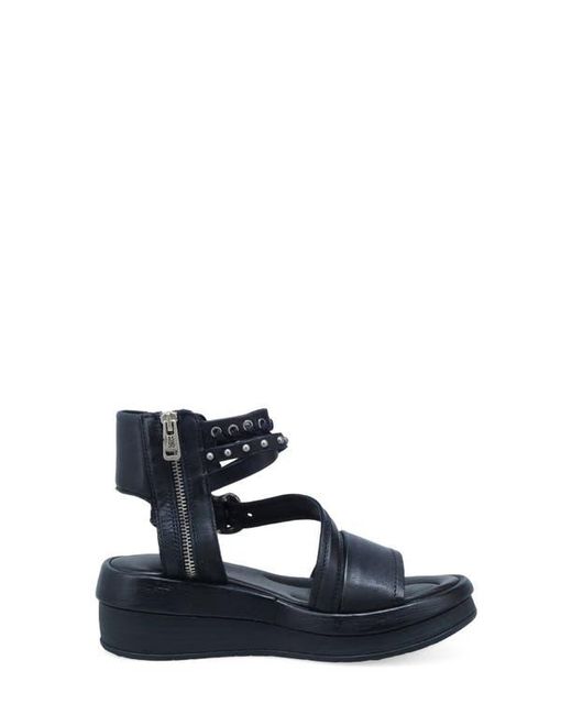 A.s.98 Blue Spaulding Ankle Strap Sandal