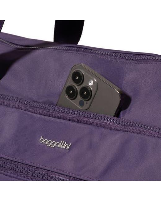 Baggallini Purple Park Ave Weekender Tote
