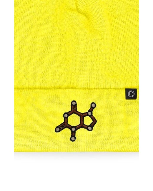Alix Yellow Molecule Beanie for men