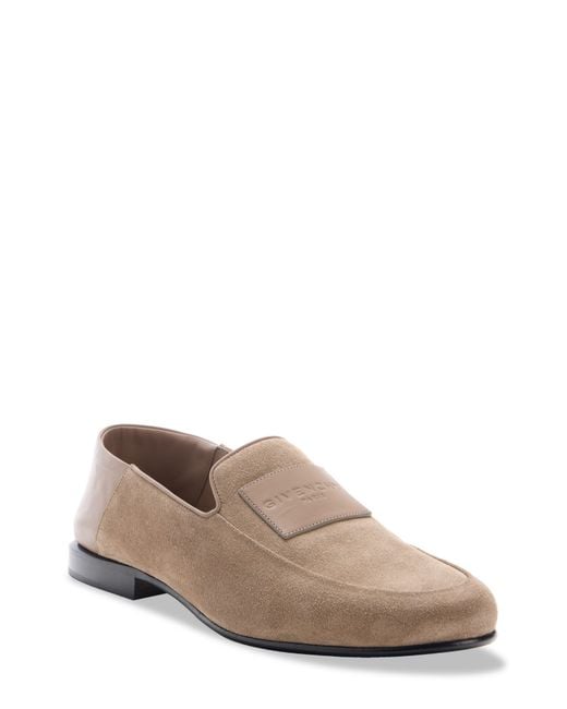 Givenchy Brown Logo Label Convertible Loafer for men